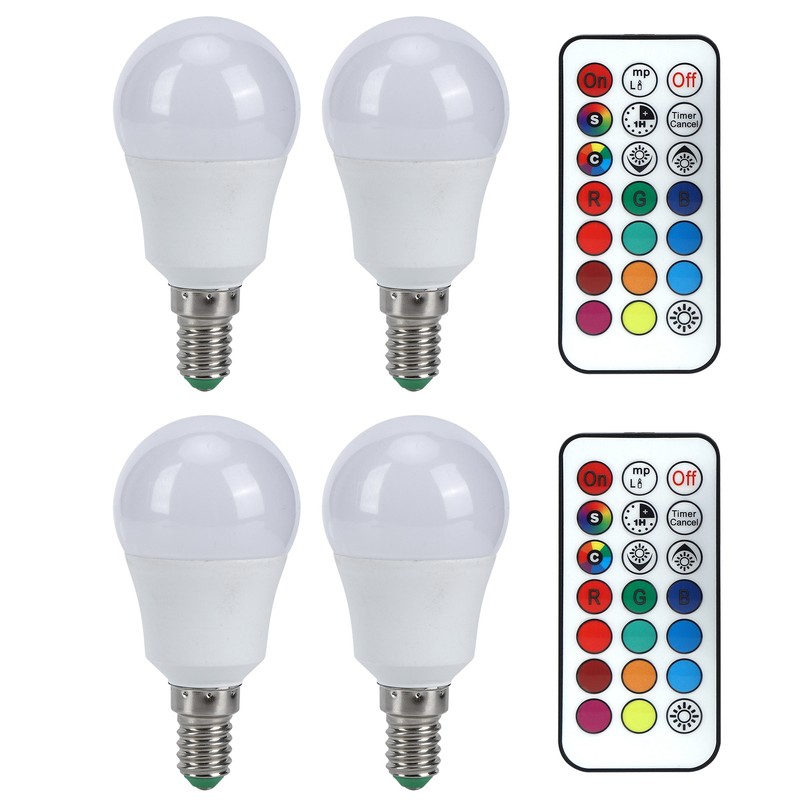 45W LED RGB Bulb Light Colorful Changeable Remote Control Lamp