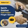 Seibertron S.O.L.A.G-HI 2.0 Half Index Finger Tactical Gloves - Touchscreen
