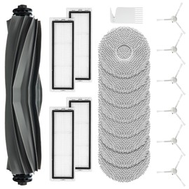 Huphant 20er/set Ersatzteil Zubeh?r f1r Dreame L10s / L10 Ultra / L10 Prime Saugroboter mit 1 Hauptb1rste 4 Filter 8 Wischt1cher 6 Seitenb1rsten 1 Reinigungsb1rste