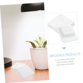 FOMIYES Sets Mixing Cup Set Multi Grids Mixing Bowl Nonstick Dappen Dish for Dentist Disposable Oral Cup Pcs