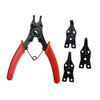 TEHAUX 1Set Circlip Plier Set Multi Functional Tool with Interchangeable