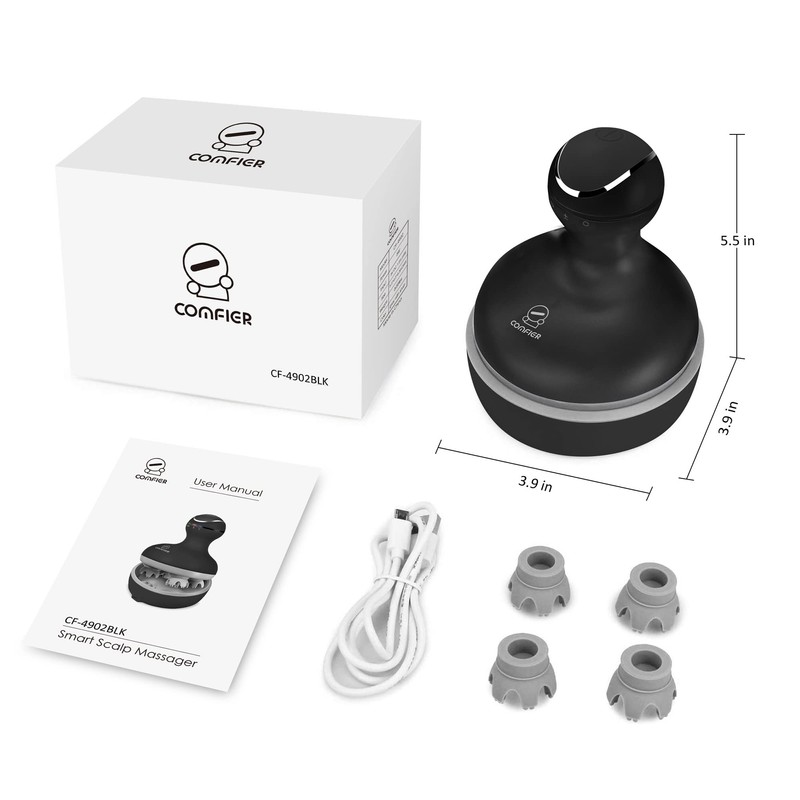 COMFIER Electric Scalp Massager, Waterproof Head Massager with Mutlti-Modes Vibration,