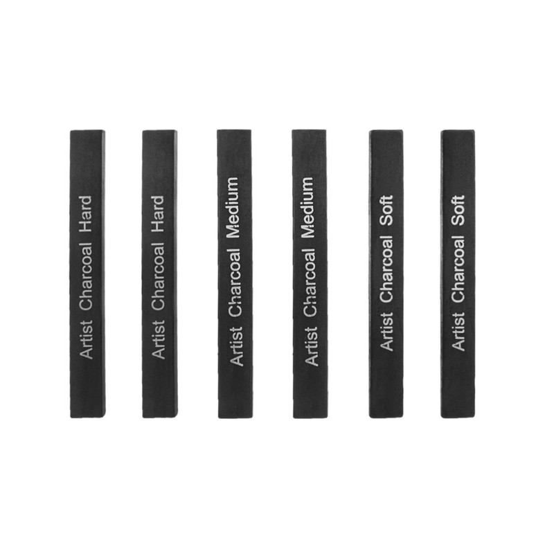 Compressed Charcoal Sticks Sketching Shading Charcoal Blocks Drawing Art Set