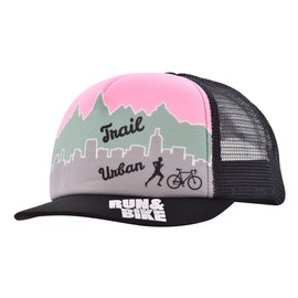 Taro Works URBAN or TRAIL RUN & BIKE TSUBATAN CAP Short Brim Cap, R&B Light Red
