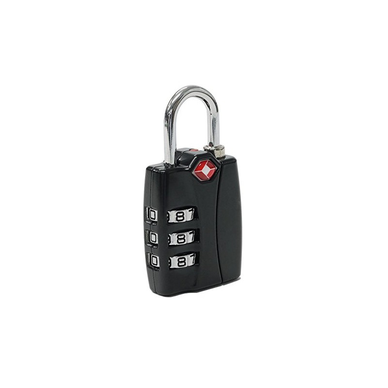 Padlock Luggage Suitcase TSA Password Number Indicator Indicator with Black