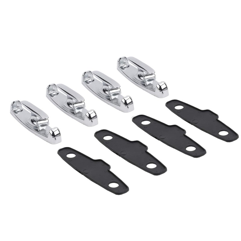 NovelBee 4pcs Chrome T-Hook Tie Down Rope with Washer and