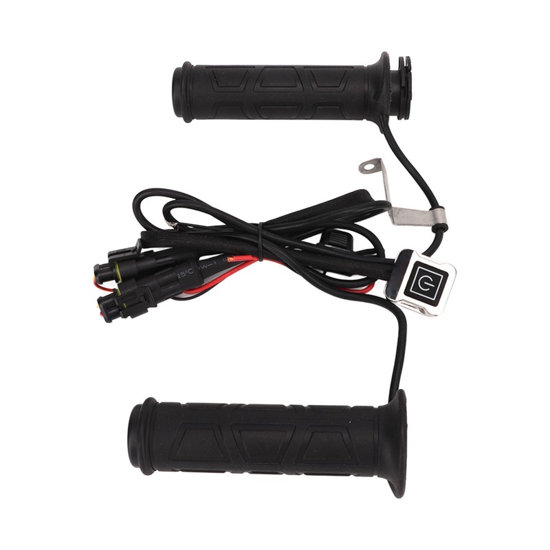 1 Pair Handlebar Heated Grip 3 Level Temperature Adjustment Electric
