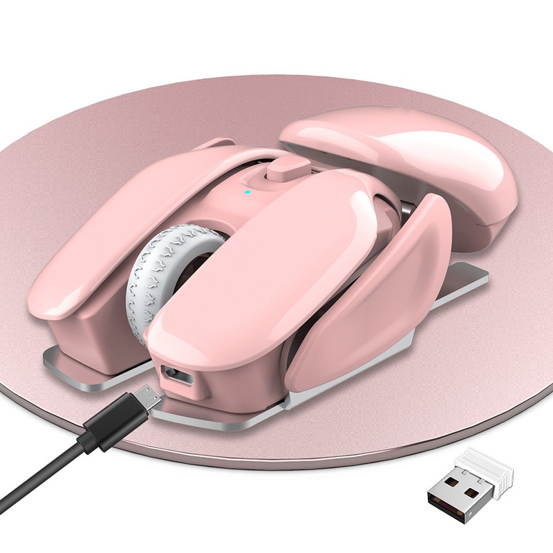 HXSJ Wireless Mouse 2.4Ghz 4 Button Rechargeable Photoelectric 1600Dpi Silent