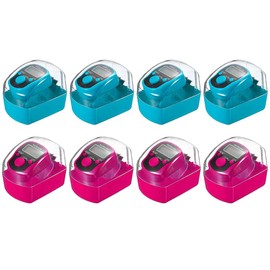 Hitopin 8PCS Electronic Finger Counter, LED Electronic Handheld Tally Counter, 5-Digit Counters Clicker with Box, Lap Track Handheld Counter, for Golf Sports Fitness Exercise Warehouse (Pink, Blue)