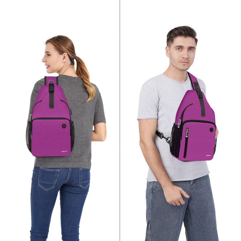 [MOSISO] ボディバッグ 斜めがけ ワンショルダー 軽量 撥水 胸バッグ 旅行 ハイキングデイパック チェスト