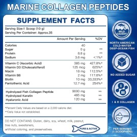 Peptidos De Colageno Marino En Polvo Zebora Hecho En Usa
