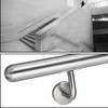 ZOENHOU 12 Pack Stainless Steel Handrail Brackets, Curved Handrail Brackets