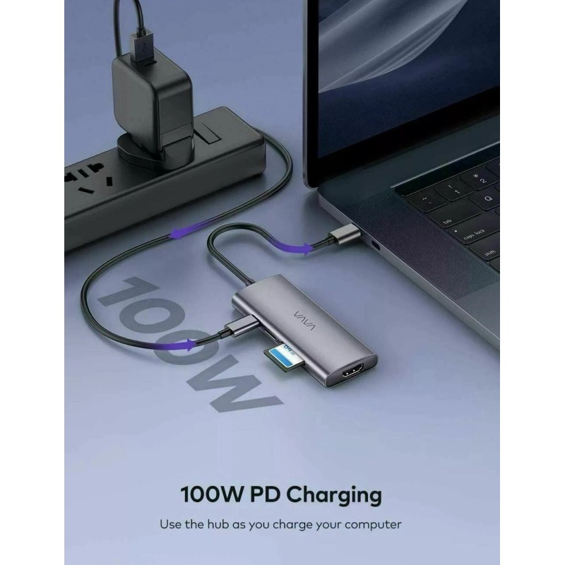VAVA VA-UC017 USB-C Hub 7-in-1 Adapter for MacBook/Pro/Ai