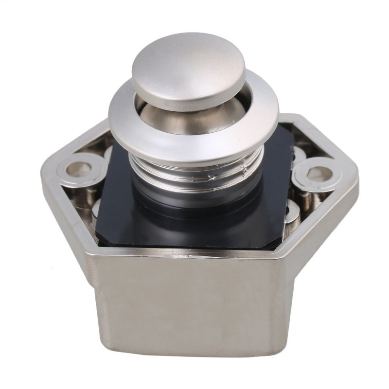 RDEXP Push Button Keyless Locks Latch Knob Cupboard 2cm/0.79in Mounting