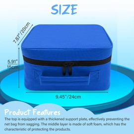 XINGFUDAO Foldable Carrying Bag for Fisher-Price Rockin Record Player, Travel Storage Bag Compatible with Fisher-Price Musical Toy, Lightweight and Scratch-resistant, Blue