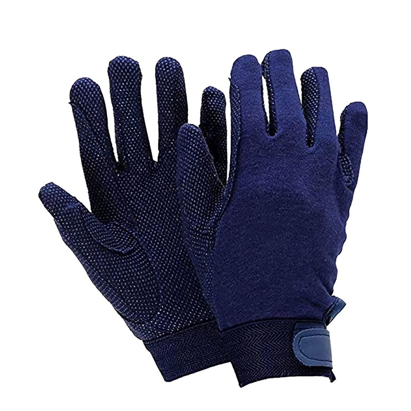 Dublin Track Riding Gloves - Navy