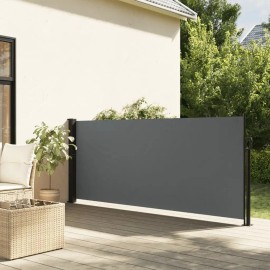 Anthracite Retractable Side Awning 55.1"x118.1" Door & Window Screen ProductColor: Anthracite Color