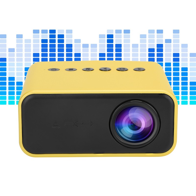 YT500 Mini Projector Portable Movie Projector with Audio and Video/USB/Memory