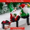 Christmas Stocking Holders for Mantle, Gnome Stocking Holders for Mantle