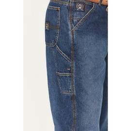 Cinch Men's Blue Label Carpenter Loose Fit Jean , Medium Stone Sandblast, 40W x 34L