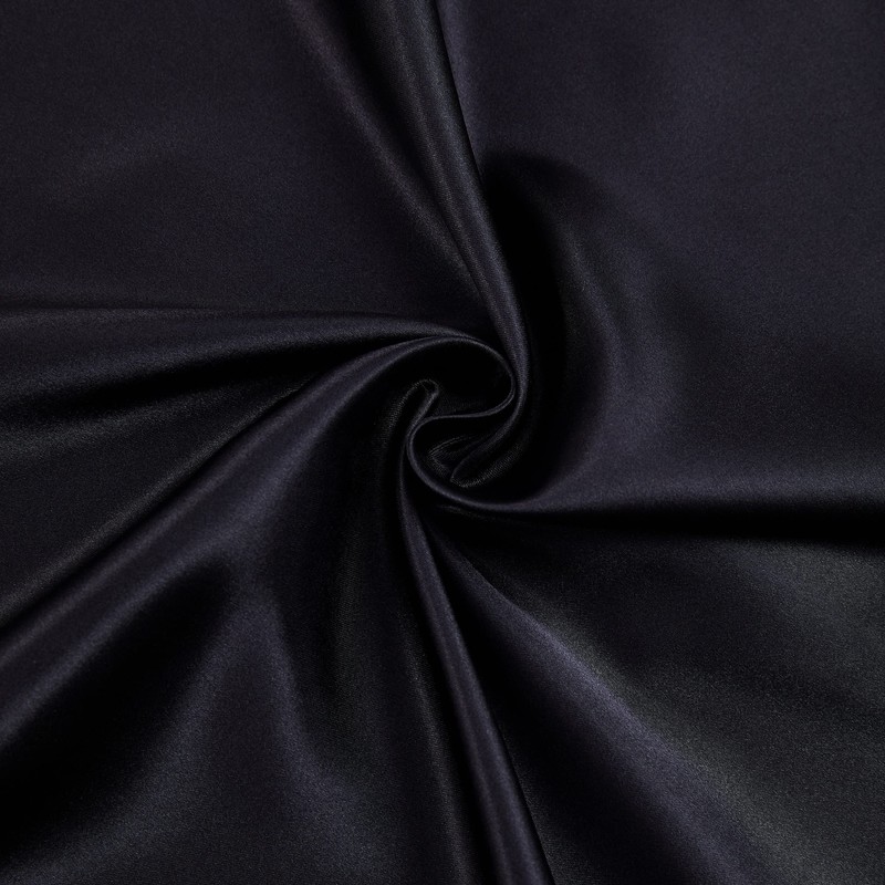 Damier Fitted Sheet 140 x 200 cm Black Satin Silk