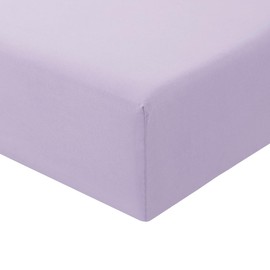 RUIKASI Double Fitted Sheet Deep - Lavender Purple Bottom Sheet for Double Size Bed with 40cm 16 Inches Extra Deep Sided Pocket, Soft Microfiber Bedsheet Ultra Deep Fit with Mattress