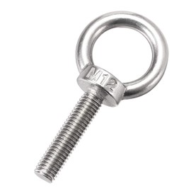 sourcingmap Lifting Eye Bolt M12 x 50mm Male Thread 304 Stainless Steel for Hanging, Pack of 2