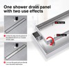 SaniteModar Linear Shower Drain, Invisible 2 in 1 Tile Insert