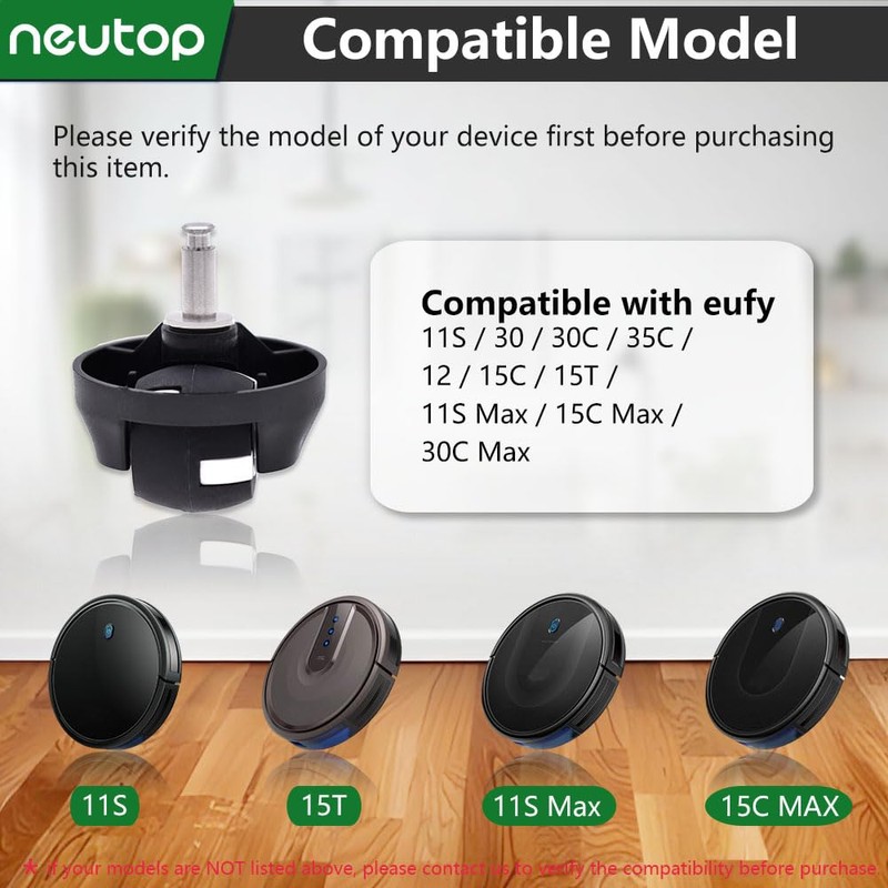 Neutop Replacement Caster Front Wheel Compatible with eufy RoboVac 11S,