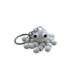 WORKIRAN Octopus Keychain,Durable Plastic Keychain,Cute Keychains for Keys,Bags or Zippers