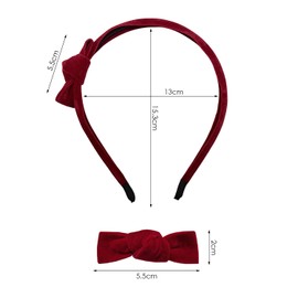 2 Pieces Bow Headbands And 2 Pairs Bow Hairpins, Stylish And Simple Headbands, Hairstyle Design Accessories, Ele Women'S Hair Accessories.