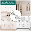 6 Pack Inset Overlay Soft Close Cabinet Hinges 105° Frameless