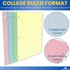 1InTheOffice 5.5 x 8.5 Paper, Pastel, College Ruled Mini Binder