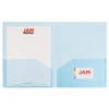 JAM PAPER Plastic Light Weight Flexible Two Pocket Presentation Folders