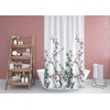 Tropik Home Colourful Extra Long Narrow Width Fabric Shower Curtain