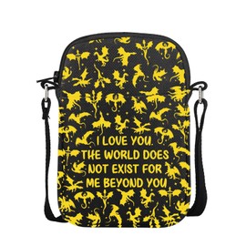 VAMSII Iron Flame Inspired Gift Fourth Wing Dragon Lover Crossbody Bag Fantasy Books Romance Gift Xaden Riorson Gift (CAIronFlameCrossbody)