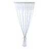 AIMALL 1pcs Elegant White Lace Curtain, Punch-Free, Rod-Wearing Design, Ideal