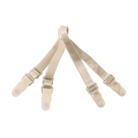 uxcell Elastic Non-slip Adjustable Bra Shoulder Strap Clips Holder for Women Skin Color-3 10 mm Width