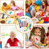 26-Piece Colorful Kids Paint Brush Set with Palette for Creative