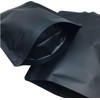 Ozchillon100pcs Black White Stand-Up Bags Matte Heat Seal Pouch Smell