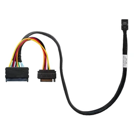 Highpoint 8643-8639-50 Cable - SFF-8643 to U.2 SFF-8639 Connector with 15-pin SATA Power Connector