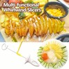 2 Sets Spiral Potato Slicer Set- Handheld Manual Spiralizer for