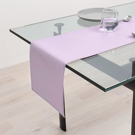 W2702900 Laminated Table Runner, Waterproof, Nordic Table Center, 39.4 inches (100 cm), Wipable, Solid, Lavender, Style Decor