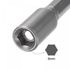 sourcing map Quick-Change Nut Driver Bit, 1/4" Hex Shank 6mm