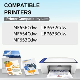 067 Compatible Toner Cartridge Set Replacement for Canon 067 067H 5102C001 5101C001 5100C001 5099C001 Toner for MF656Cdw MF654Cdw MF653Cdw LBP632Cdw Printer CRG-067 CRG-067H (4 Pack-BCMY)