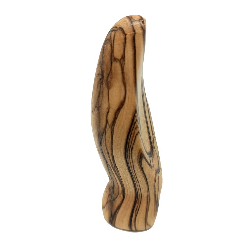 Zuluf Olive Wood Virgin Holding Mary 3.9" - Hand Carved
