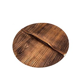 ZhenSanHuan Natural Wooden Wok lid/Cover Kitchen Tool, Pot Cover (28cm/11inch)