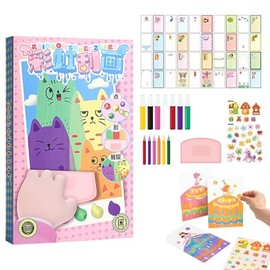 Rainbow Scratch Art Set – Creative Scratch Card Art Kit – Includes 20 Double-Sided Postcards, 1 Sticker, 7 Paint Pens, 6 Markers, 1 Scraper – Ideal for Artistic Expression and Fun