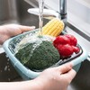 Colander Set with Strainer Bowl, Kitchen Colander with Lid Household