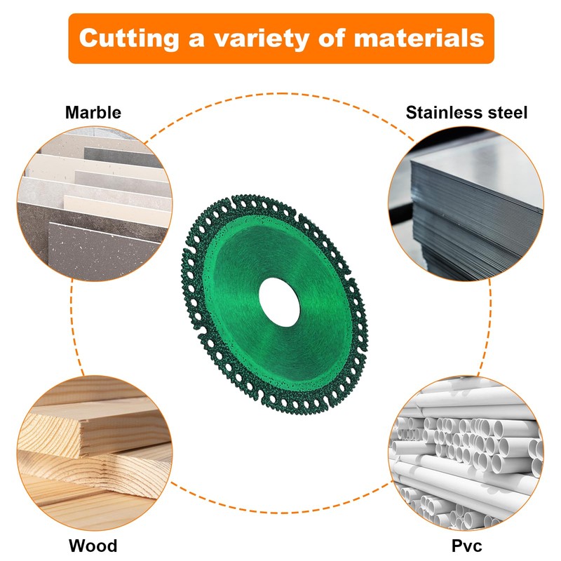 sourcing map 3pcs 4" Diamond Saw Blade, 7/8" (22mm) Arbor